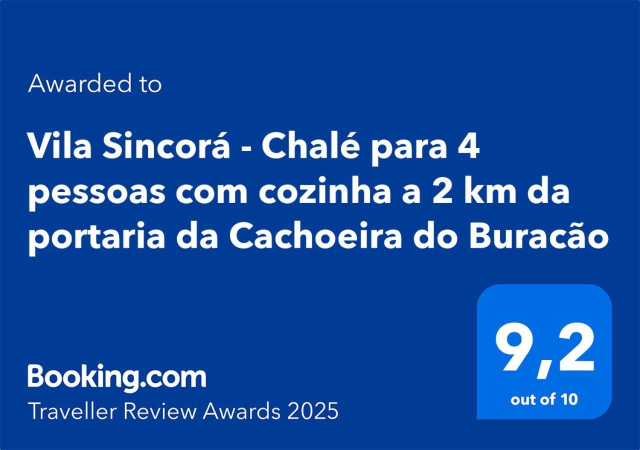 Vila Sincora - Chale Para 4 Pessoas Com Cozinha A 2 Km Da Portaria Da Cachoeira Do Buracao Villa Ibicoara Ngoại thất bức ảnh